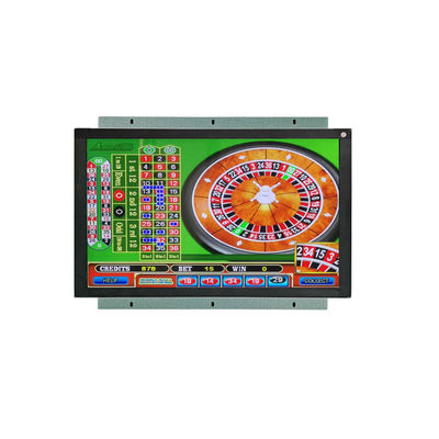 Monitor de toque infravermelho de 22 polegadas com entrada de sinal VGA / CGA para jogos e interativos
