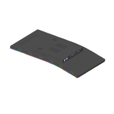 J Shape Super Curved Touch Screen Monitor 1ms Resposta PCAP Com LED Side Light Bars