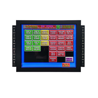 17 polegadas VGA / CGA sinal de entrada de jogos Infravermelho touch screen monitor para múltiplas aplicações