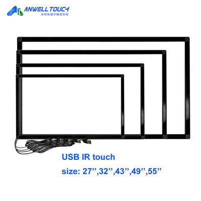 Superposição de tela sensível ao toque infravermelha de 43" para monitor de tela sensível ao toque