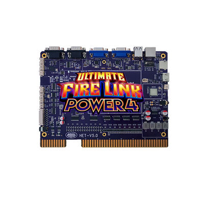 HET Skill Game Arcade Ultimate Fire Link Power4 Pcb Tabuleiro de jogos