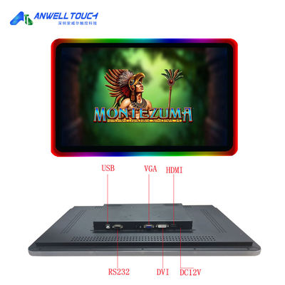 PCAP BalIy capacitivo touch screen monitor 23,8 polegadas acrílico LED luz HD monitor gaming touch display