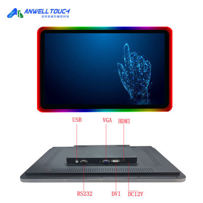 PCAP BalIy capacitivo touch screen monitor 23,8 polegadas acrílico LED luz HD monitor gaming touch display
