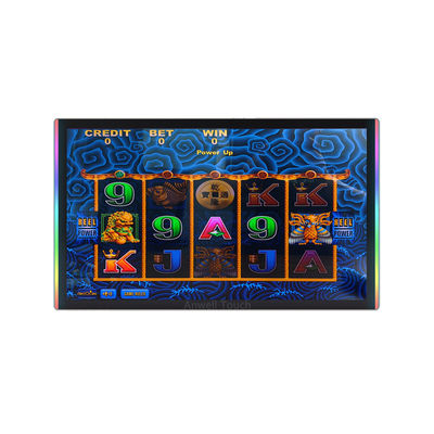 Monitor de jogos com tela sensível ao toque de 23' resistente a arranhões com bordil de LED lateral+edge para Aristocrat Helix