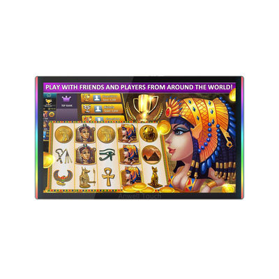 Monitor de jogos com tela sensível ao toque de 23' resistente a arranhões com bordil de LED lateral+edge para Aristocrat Helix