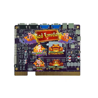 Multiple Skill Game Pcb Board Red Envelope 4in1 Para Máquina de Arcade