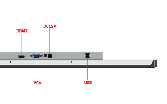 23.8 polegadas capacitivo touchscreen painel industrial Pc com 85/85/80/80 ângulo de visão industrial PCAP Multi Touch
