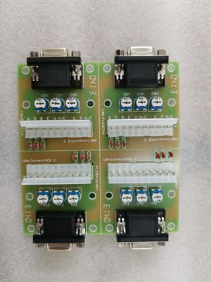 Conector VGA RGB CGA Para POG POT O Gold Signal Converter Partes sobressalentes de placa de PCB
