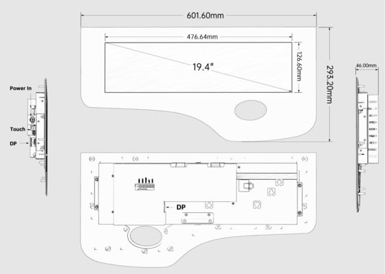 Painel de botões completo Ideck 19,4 polegadas Touch Button Tamanho Padrão