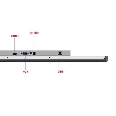 17.3Inch HD 1920x1080 impermeável Industrial Flat Panel Monitor 1000Nits Multi Touch Capacitivo