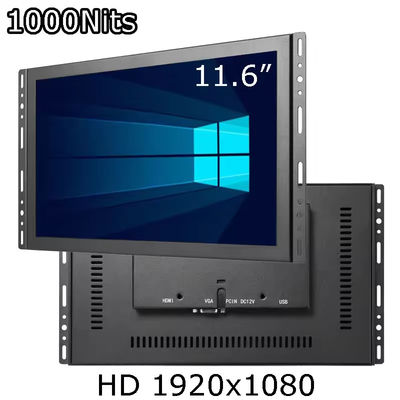 11.6 polegadas 1920 * 1080 Embedded Touch Display 1000Nits Touchscreen Monitor Industrial