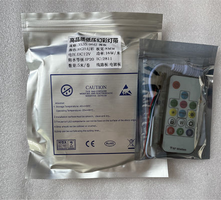 IP20 16W/12V 96luzes de 5M RGB controle remoto LED luzes de faixa para jogos