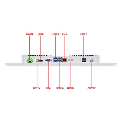 Montado na parede All In One Computers Touch Screen 1920×1080 FHD All In One PC 18,5"