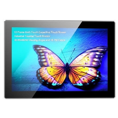 10 Pontos Multi-Touch Capacitive Touch Screen Industrial Touch Monitor com ângulo de visão 85/85/80/80 e 16,7M cores